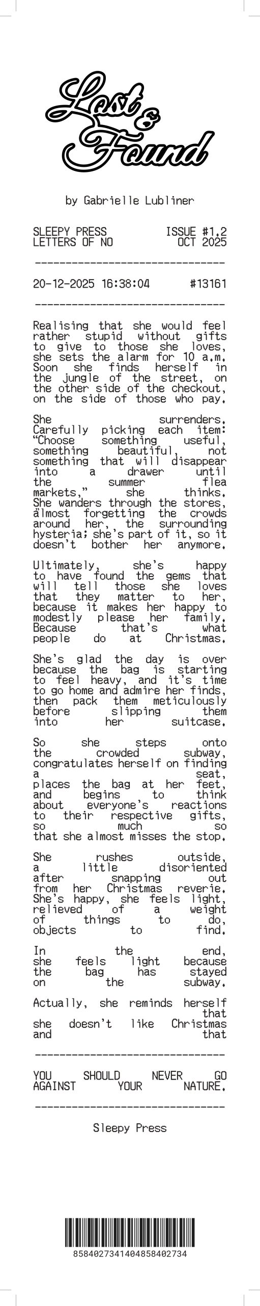 Featured image for “Gabrielle Lubliner – Lost and Found 2”